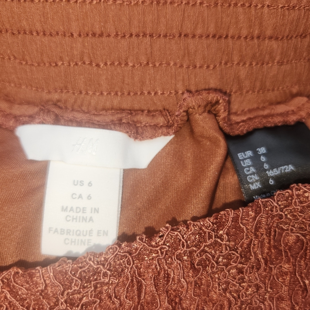 Boho - Grunge Rust Tiered Maxi Skirt - Picture 10 of 11